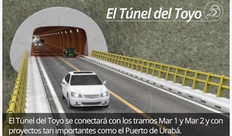 El túnel más largo de Colombia reinicia sus obras