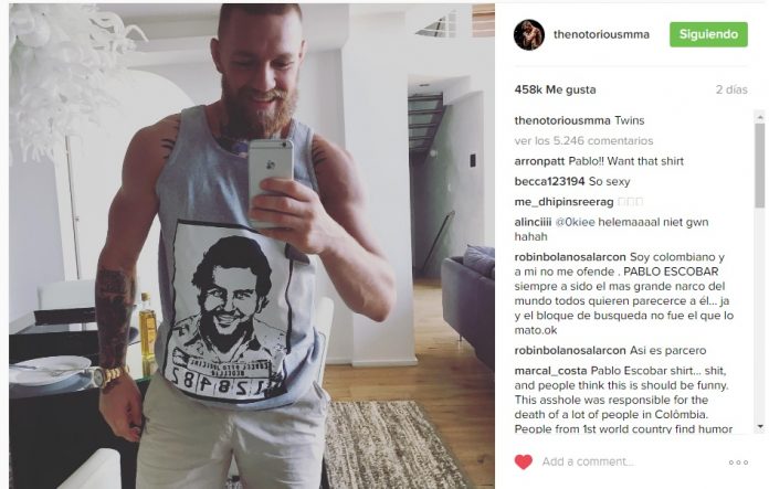 Conor mcgregor discount pablo escobar shirt