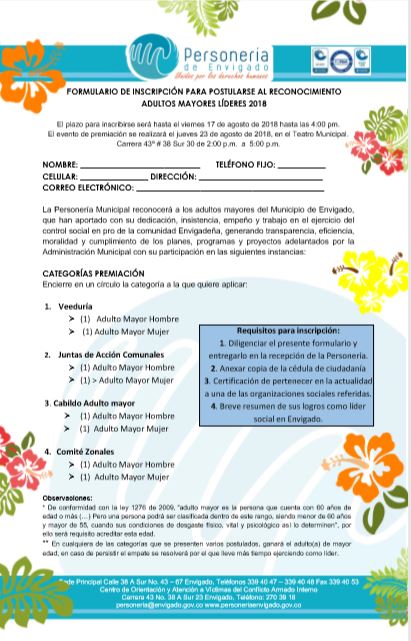 Formulario de Inscripción