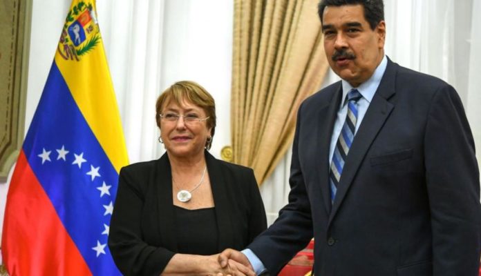 Mihelle Bachelet en venezuela