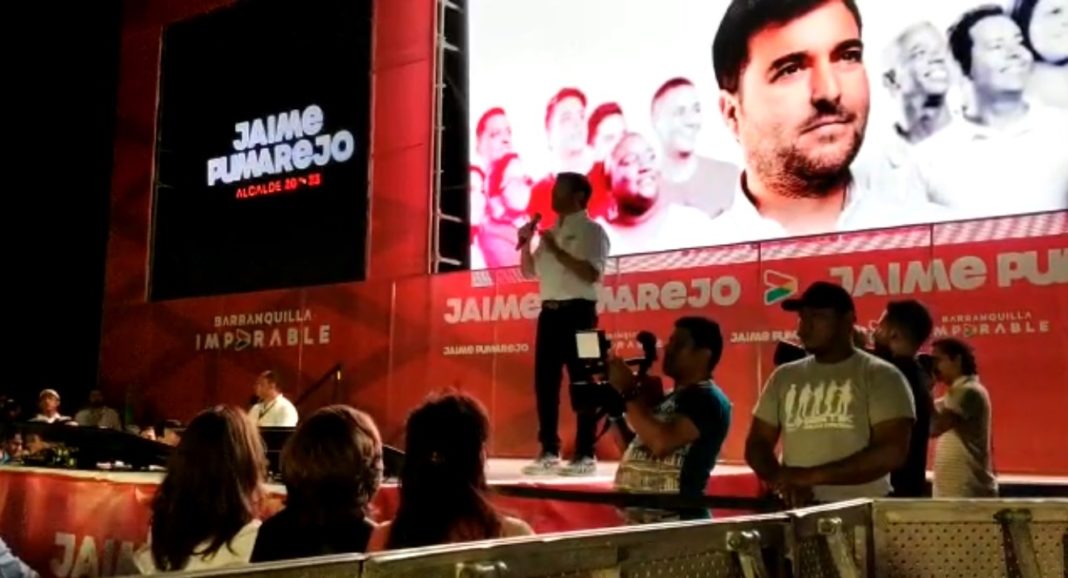 Pumarejo en la presentación de su plan de gobierno