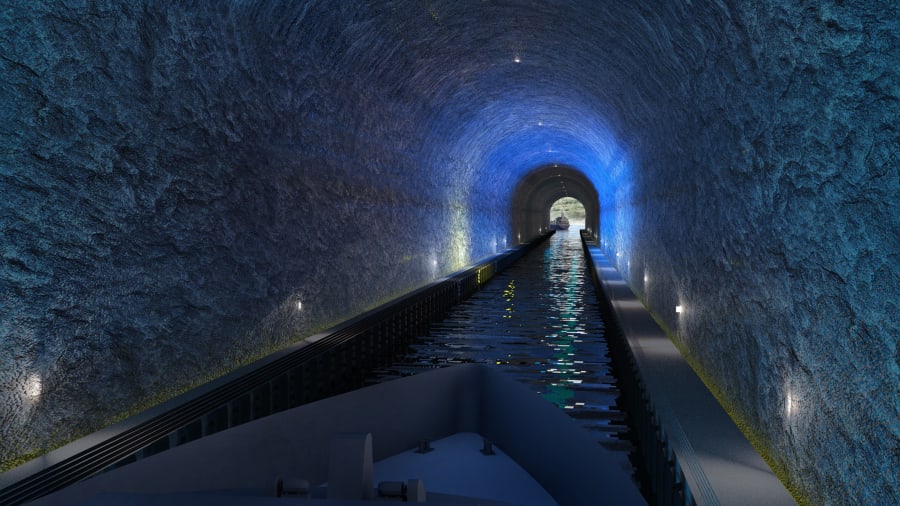 Noruega construirá el primer túnel para barcos del mundo 1 tunel barcos noruega 3ç