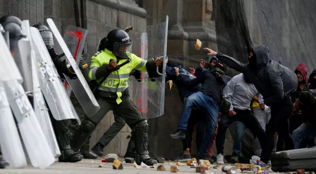 Disturbios colombia