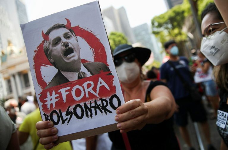 Marchas en Brasil para pedir destitución de Bolsonaro