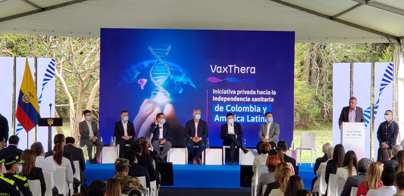 “Estamos haciendo una apuesta por el presente y el futuro”, Pdte Iván Duque en la inauguración de la construcción de VaxThera