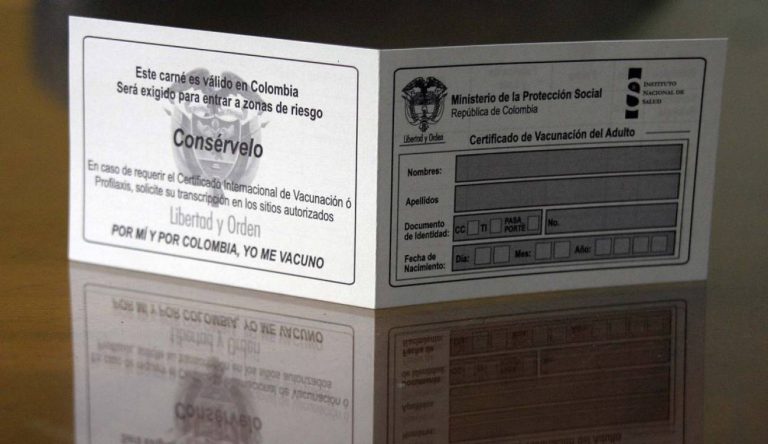 Países de Europa aceptarán certificado de vacunación colombiano