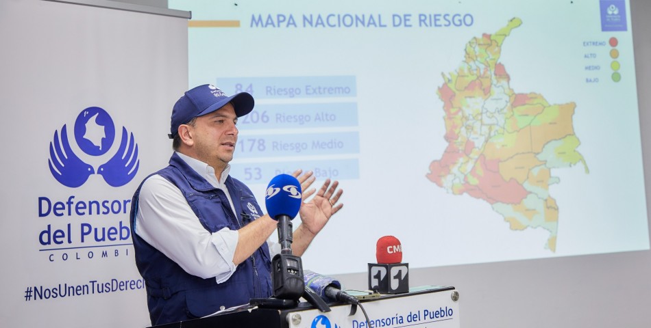 Defensoría del pueblo advierte que 290 municipios están en riesgo en época electoral