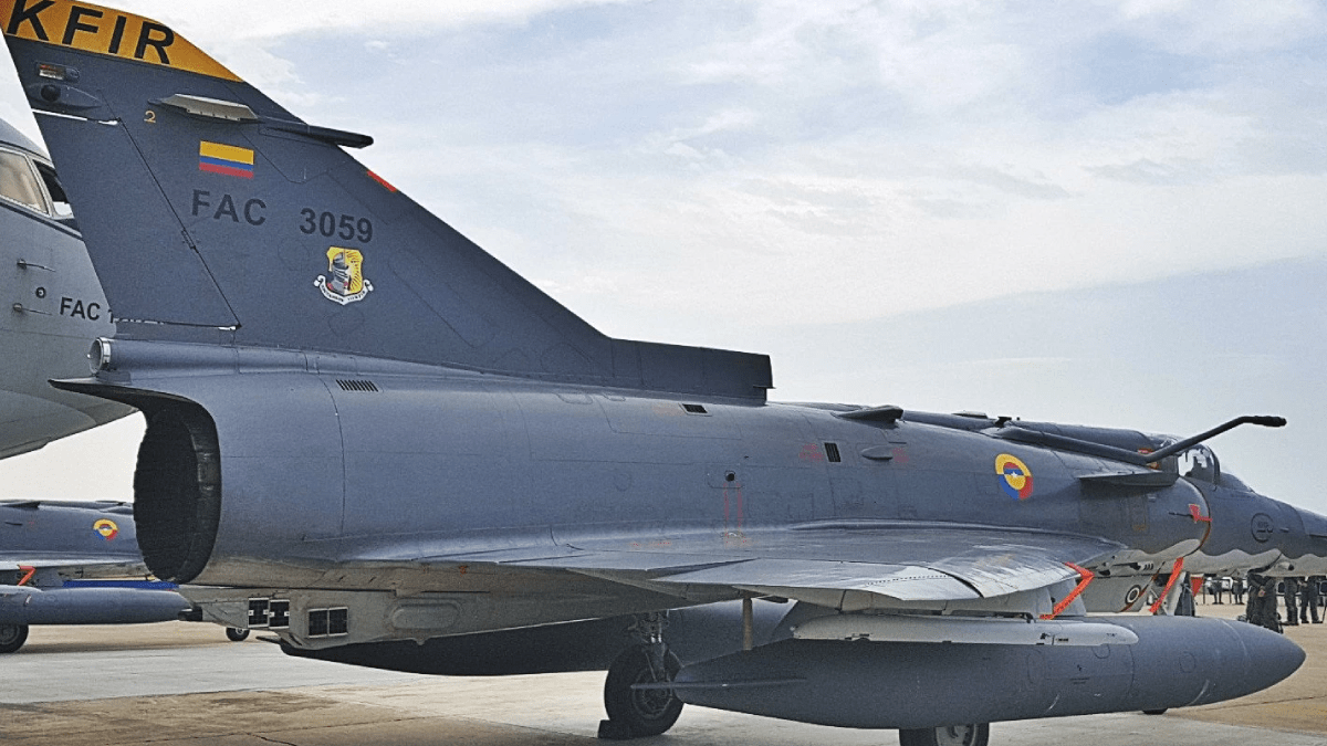 Aviones Kfir Fuerza Aérea Colombiana