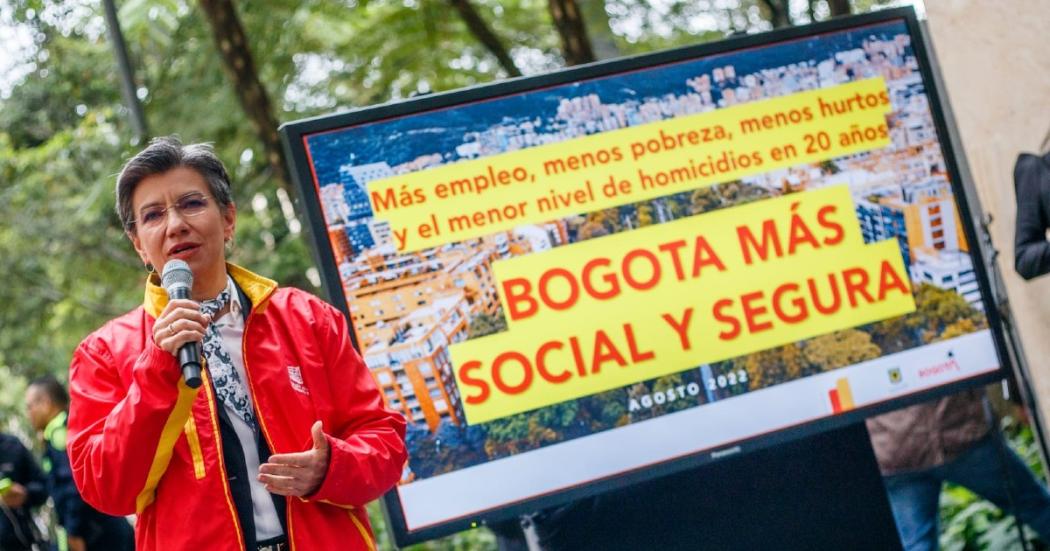 Bogotá presenta la tasa de homicidios más baja en 20 años