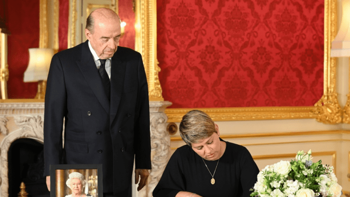 Colombia en el funeral de la Reina Isabel II