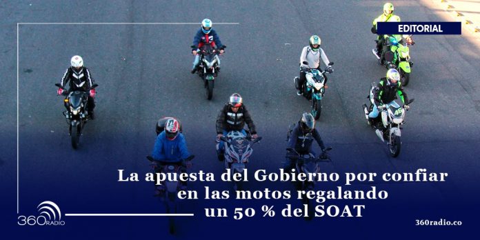 La apuesta del Gobierno por confiar en las motos regalando un 50 % del SOAT