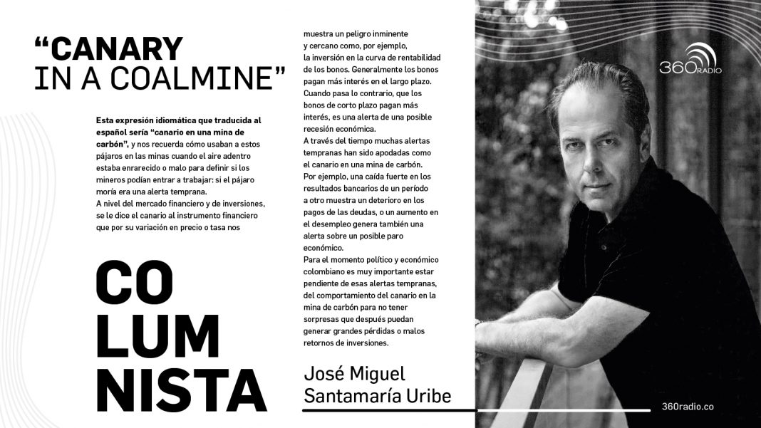 “Canary in a coalmine”