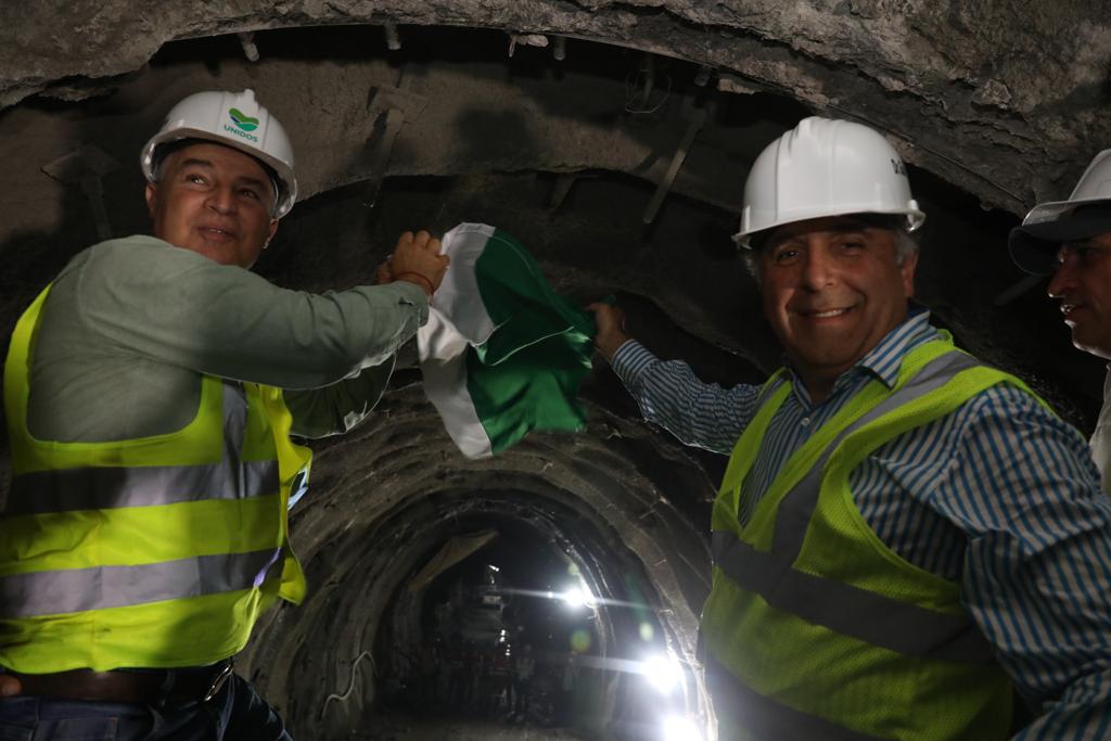 Hito en la construcción Antioqueña: el Túnel Guillermo Gaviria Echeverri alcanzó el cale de la galería de rescate