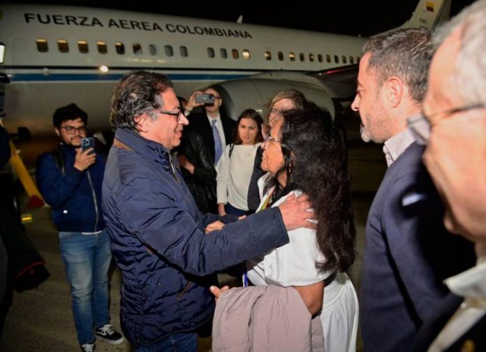 Gustavo Petro llegó a Estados Unidos en la noche de este domingo. FOTO TOMADA DE: PRESIDENCIA DE COLOMBIA