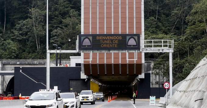 Túnel de Oriente presentará cierres durante la madrugada de este viernes. FOTO TOMADA DE: EL COLOMBIANO