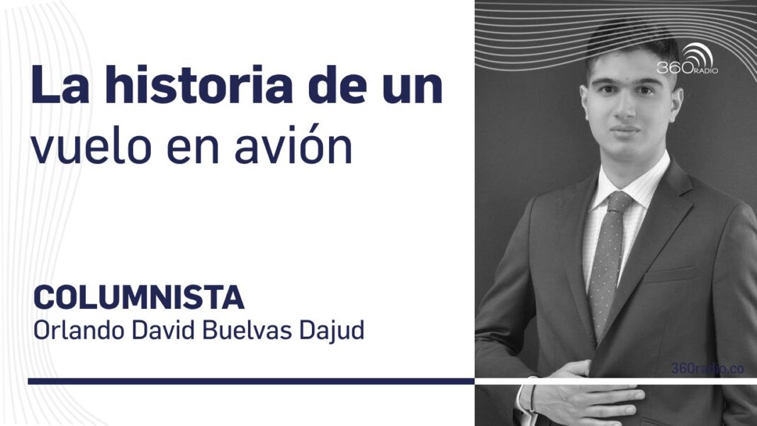 La historia de un vuelo en avión