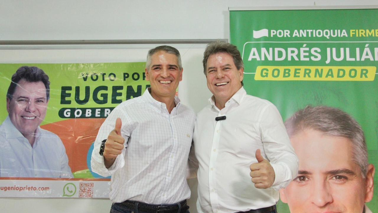 Coalición Democrática por Antioquia: Eugenio Prieto y Andrés Julián Rendón definirán un solo candidato a la Gobernación