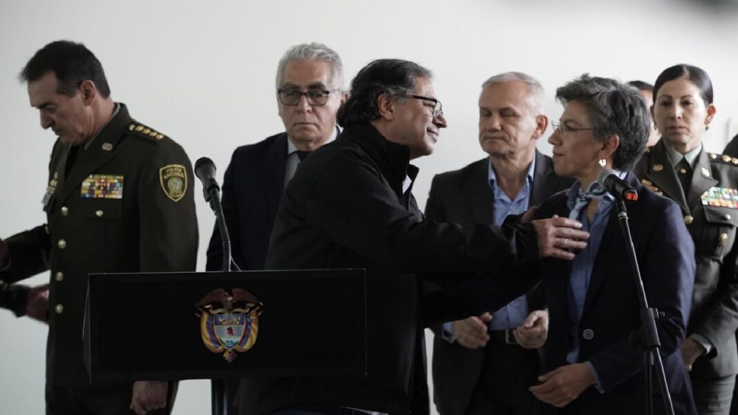 ¿Cuáles fueron las conclusiones del consejo seguridad realizado por Petro y López en Bogotá?