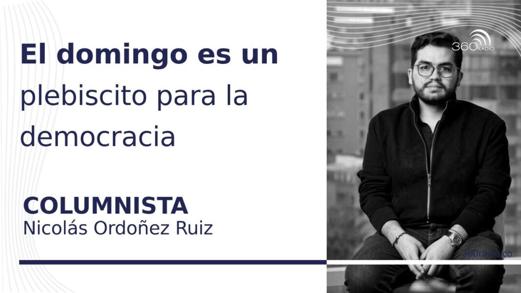 El domingo es un plebiscito para la democracia