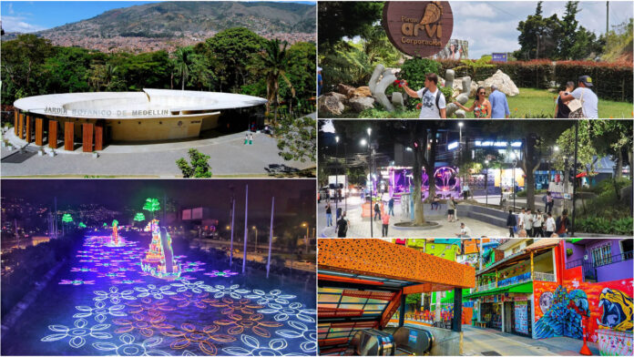 Medellín es una de las ciudades preferidas para los turistas nacionales e internaciones y estos son cinco de los destinos recomendados visitar en esta época de fin de año.