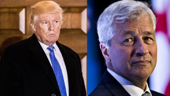 Director ejecutivo de JP Morgan destaca posiciones de Trump y pidió a sus críticos 