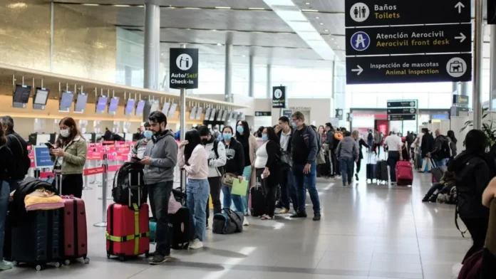 Colombia registró la movilización de 49.459.000 pasajeros por vía aérea en 2023