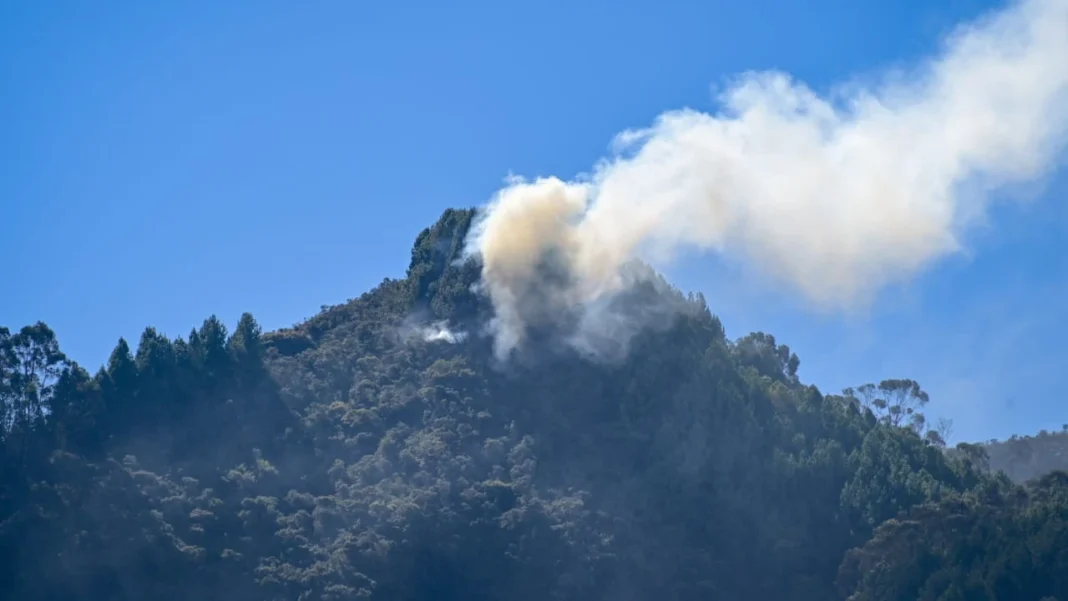 Nueva emergencia en Bogotá: incendio en Usme, cerca del Parque Entre Nubes