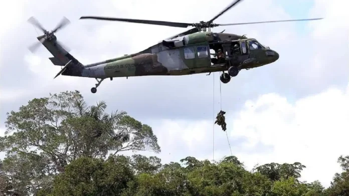 Helicóptero del Ejército se accidentó y dejó cuatro personas fallecidas en el Chocó