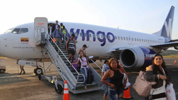 Wingo dominó el mercado aéreo Colombia-Venezuela con 50,000 pasajeros