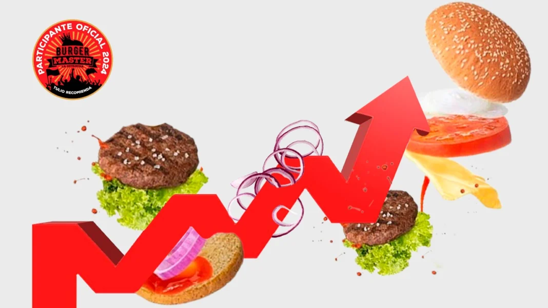 A hoy una persona que va al Burger Master con 100.000 pesos solo podrá comprar 5 hamburguesas, cuando en 2017 podía comprar hasta 10.