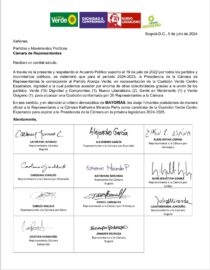 Es oficial la postulación de Katherine Miranda para la presidencia de la Cámara de Representantes