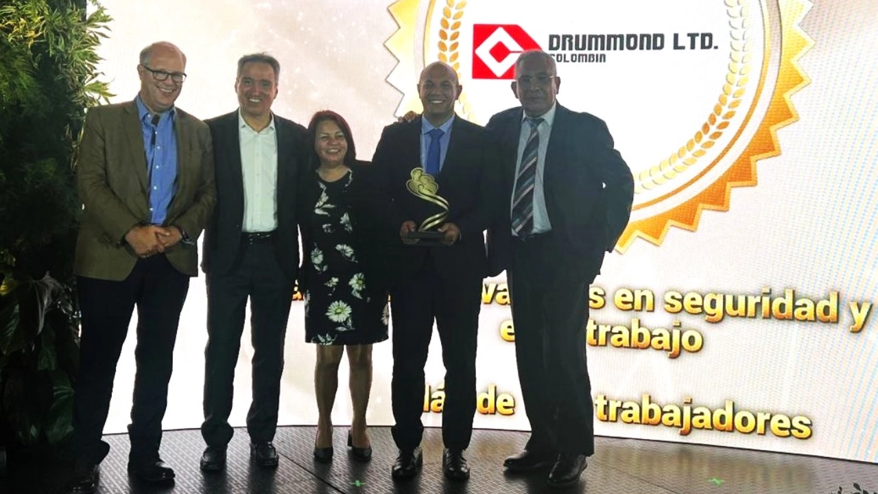 Estrategia de gestión de riesgo químico de Drummond Ltd. recibe reconocimiento en los Premios Inspiradores de Tranquilidad