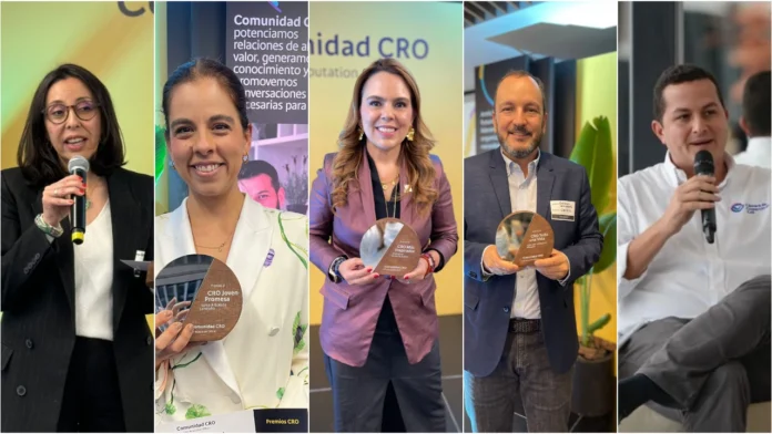 Cinco CRO colombianos galardonados en distintas áreas gracias al inspirador trabajo en sus compañías