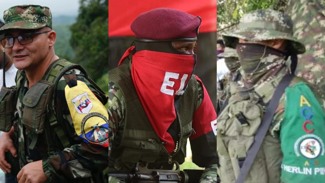 ELN, Disidencias Farc y Clan del Golfo duplicaron sus integrantes los últimos 7 años