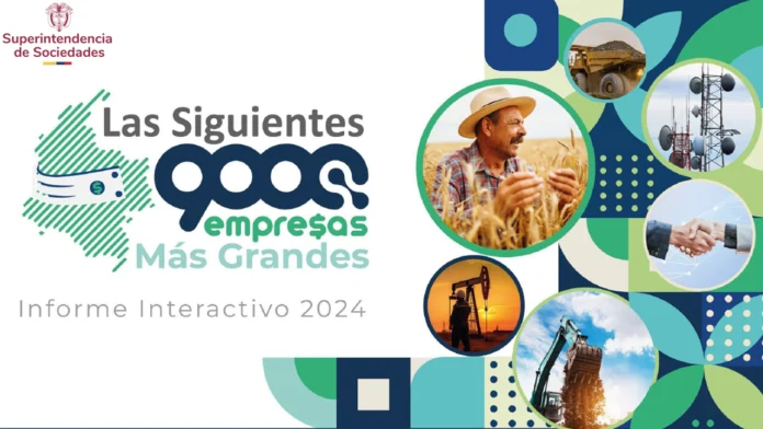 La Superintendencia de Sociedades presentó el informe 2023 que destaca a las 9.000 siguientes empresas más grandes de Colombia, mostrando su impacto en la economía y su crecimiento en sectores clave del país.