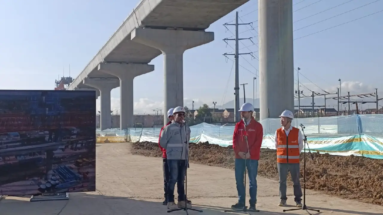 Avances en la construcción del Metro de Bogotá: un hito en la línea 1 con el primer kilómetro de viaducto