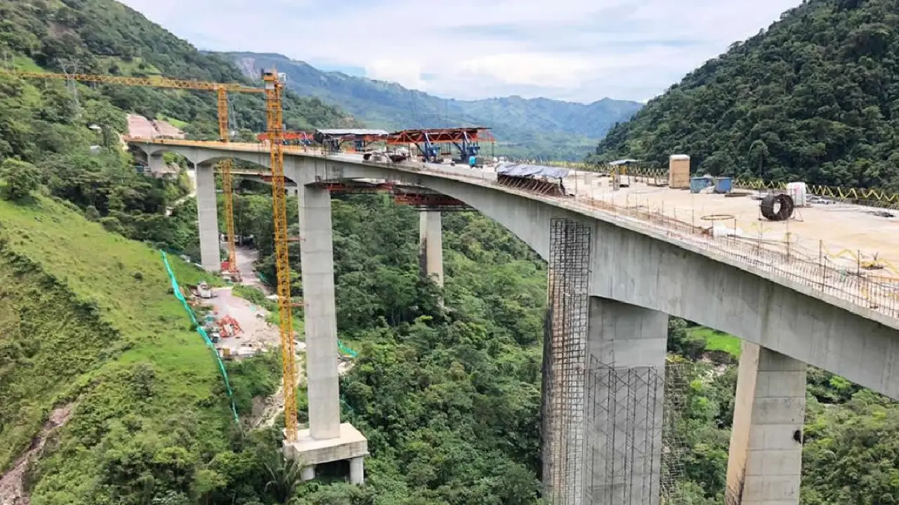 Viaducto que mejorará la movilidad entre Bogotá y Villavicencio en un 98%