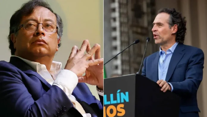 Título: Petro y Federico Gutiérrez se adjudican logros en Medellín y encienden debate en redes
