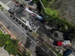 En video: avioneta se estrelló contra bus en Sao Paulo