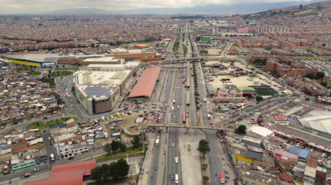 Obras viales en el sur de Bogotá