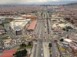 Obras viales en el sur de Bogotá