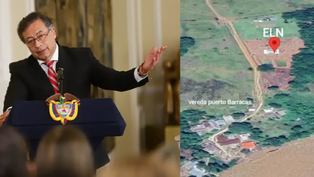 Petro admite error tras divulgar ubicación del ELN y desata controversia