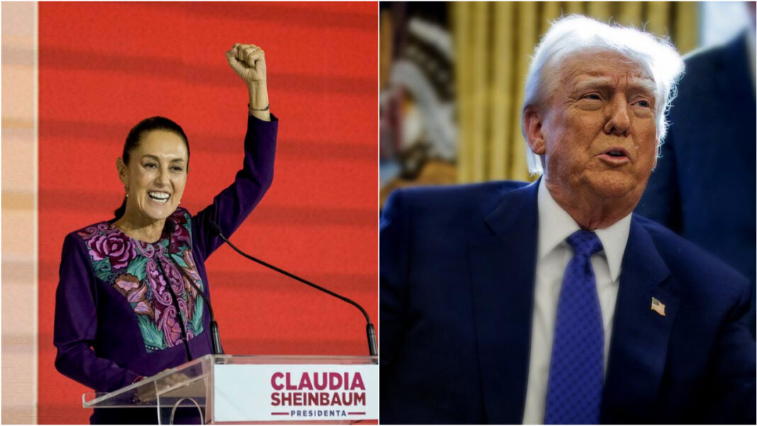 Trump exime a México de aranceles hasta abril de 2025 tras diálogo con Sheinbaum