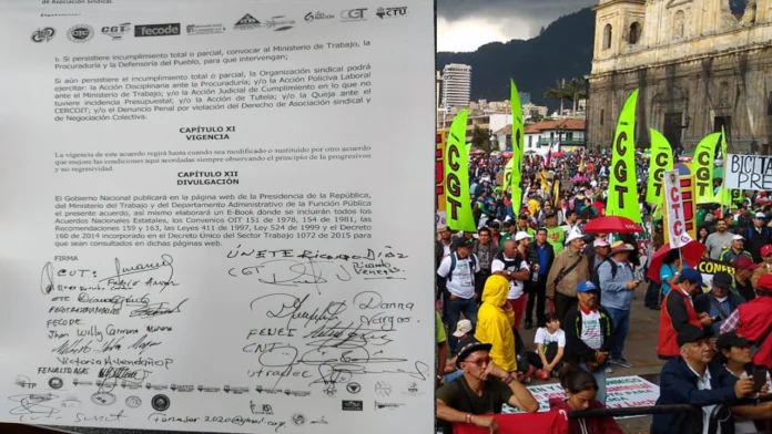 El proceso de negociación por el aumento del salario a empleados públicos en Colombia avanza con un pliego unificado que busca mejoras laborales, equidad y estabilidad en el sector estatal. El proceso de negociación por el aumento del salario a empleados públicos en Colombia avanza con un pliego unificado que busca mejoras laborales, equidad y estabilidad en el sector estatal.