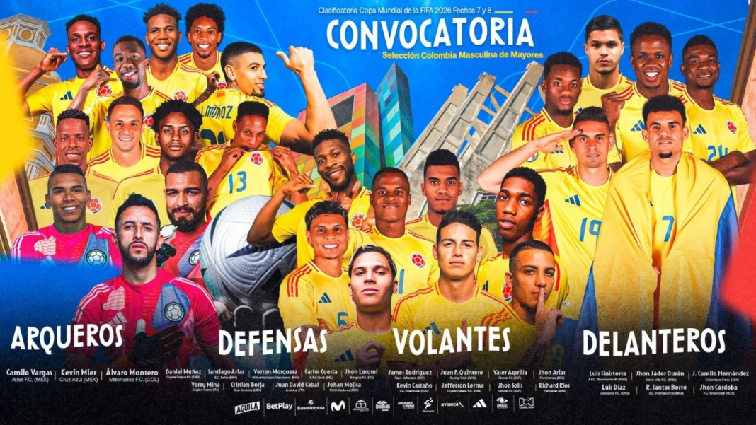 La convocatoria Selección Colombia para enfrentar a Perú y Argentina se conocerá en las próximas horas y definirá gran parte del camino hacia la clasificación al Mundial 2026.