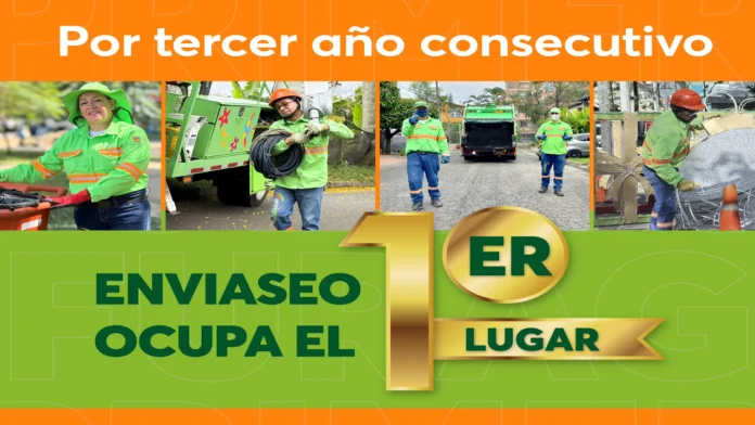 Enviaseo fue reconocida como la mejor empresa de servicios públicos de Colombia en el FURAG, liderando el ranking nacional por tercer año consecutivo.