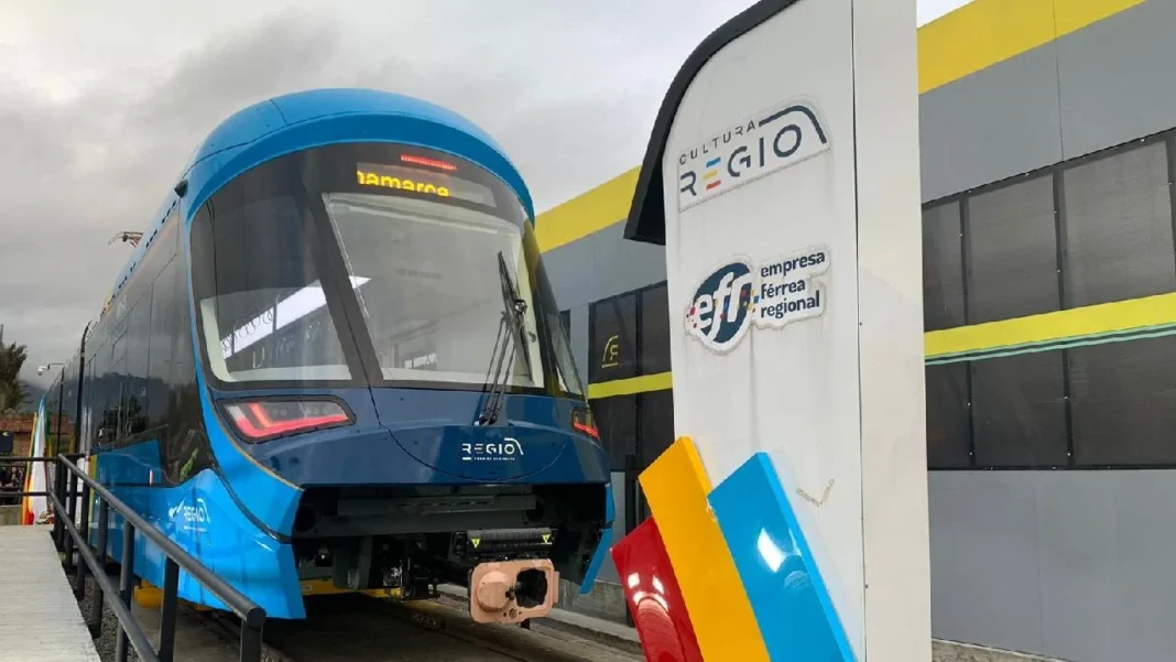 En fotos: así es el prime vagon a escala del Regiotram de Occidente