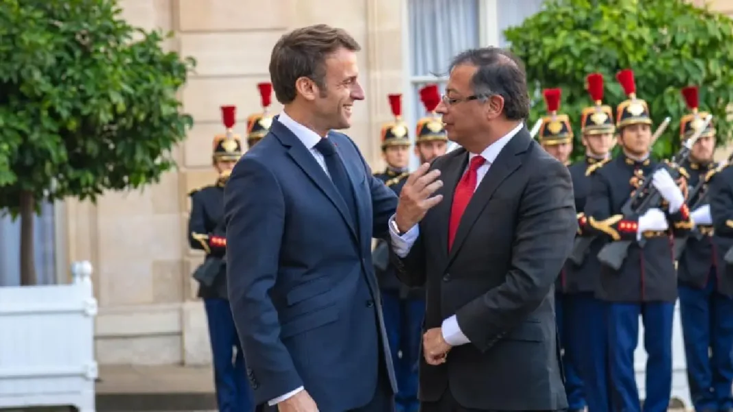 Duras críticas de Petro al norte global desatan respuesta de Macron en conferencia internacional