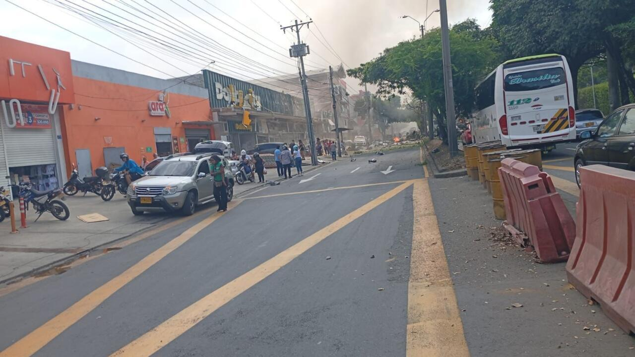 Video del atentado con camión bomba en Cali revela la magnitud de la tragedia