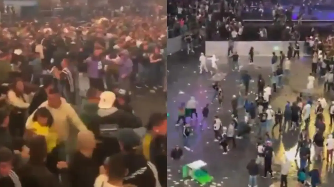 Así quedó el Movistar Arena tras batalla campal entre hinchas de estos equipos